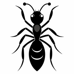 ant logo icon black shape white background