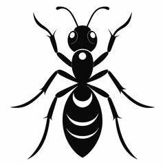 ant logo icon black shape white background