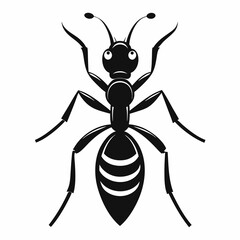ant logo icon black shape white background