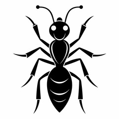 ant logo icon black shape white background