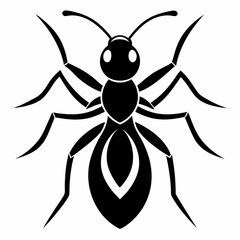 ant logo icon black shape white background