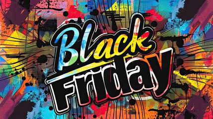 "Colorful Chaos: Black Friday Graffiti Explosion"