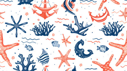 sea ​​life pattern