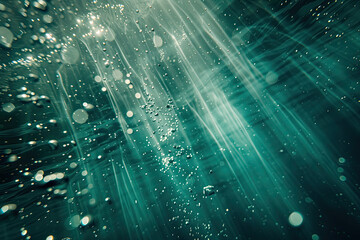 Underwater scene with bubbles