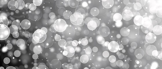 Abstract white bokeh blur transparent overlay, dreamy wallpaper backdrop.