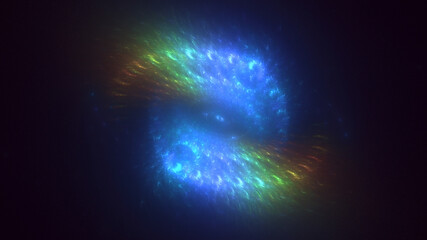 3D manual rendering abstract fantasy light fractal background. Its not AI Generatd illustration.