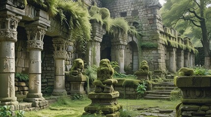 Obraz premium archaeological site temple country