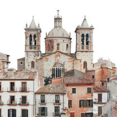 Fototapeta premium Saint Church Basilica of Saints Jus Isolated on Transparent or White Background, PNG