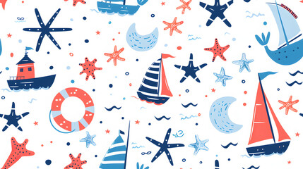 sea ​​life pattern
