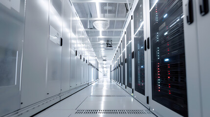High-tech mechanical engineering for the latest energy storage technologies, bright, white
