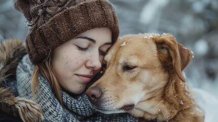 Person with their beloved pet, highlighting a perfect bond