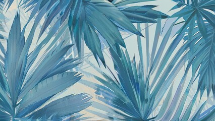 palm leaves background