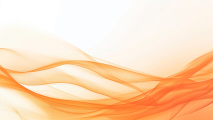 Fototapeta premium Orange Elegance: Abstract Streamers on a Light Orange Gradient