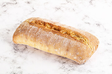Italian ciabatta bread fresh and crust