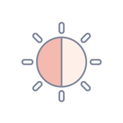 Brightness vector icon