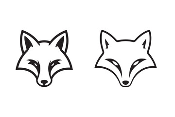 A fox silhouette vector art