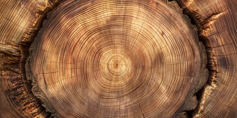 A large piece of wood with a hole in the middle. The wood is old and has a lot of cracks and grooves