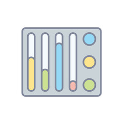 Equalizer vector icon