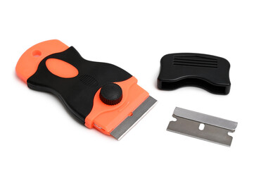 Scraper for cleaning glass ceramics