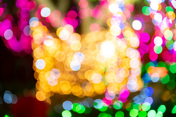 out of focus colorful lightings as background