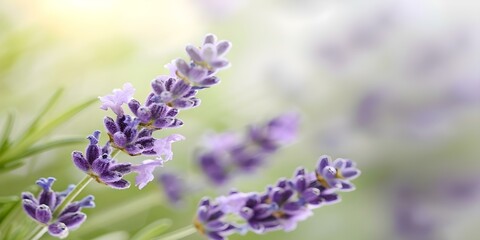 Lavender Plant A Versatile Herb for Medicine, Cosmetics, Aromatherapy, Cooking, and Beyond. Concept Lavender Herb, Medicinal Uses, Aromatherapy, Culinary Ingredient, Cosmetics