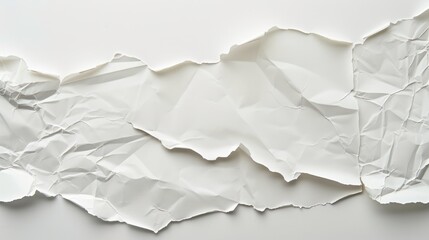 Obraz premium The image is a white crumpled paper.