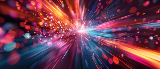 Naklejka premium A 3D background with objects appearing to zoom towards the viewer The motion effect brings a sense of excitement and activity, making it suitable for modern or energetic design projects The use of