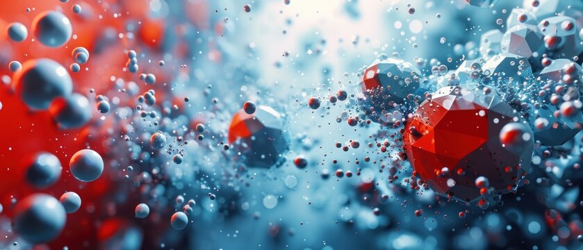 A 3D background featuring objects in motion, rushing towards the viewer The dynamic nature of the image conveys a sense of speed and innovation, ideal for modern or tech-oriented themes The use of