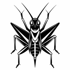 Grasshopper logo icon black shape white background