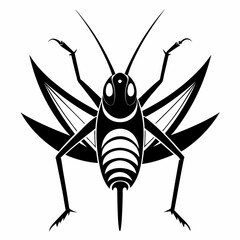 Grasshopper logo icon black shape white background