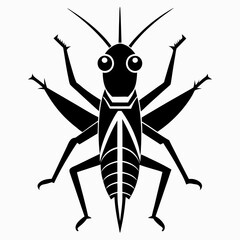 Grasshopper logo icon black shape white background