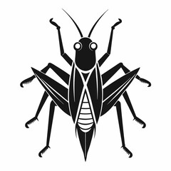 Grasshopper logo icon black shape white background
