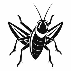 Grasshopper logo icon black shape white background