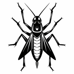 Grasshopper logo icon black shape white background