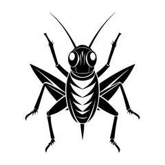 Grasshopper logo icon black shape white background