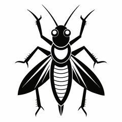Grasshopper logo icon black shape white background