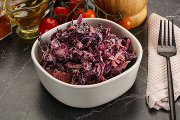 Coleslaw salad with cabbage and carrot