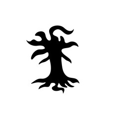 Obraz premium Halloween tree silhouette