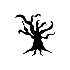 Obraz premium Halloween tree silhouette