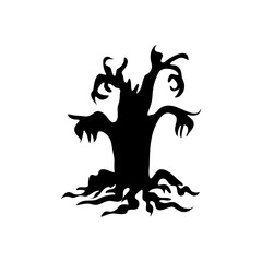 Halloween tree silhouette