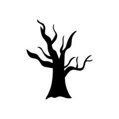 Halloween tree silhouette