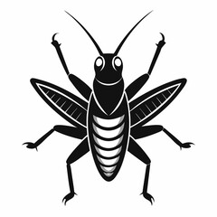 Grasshopper logo icon black shape white background