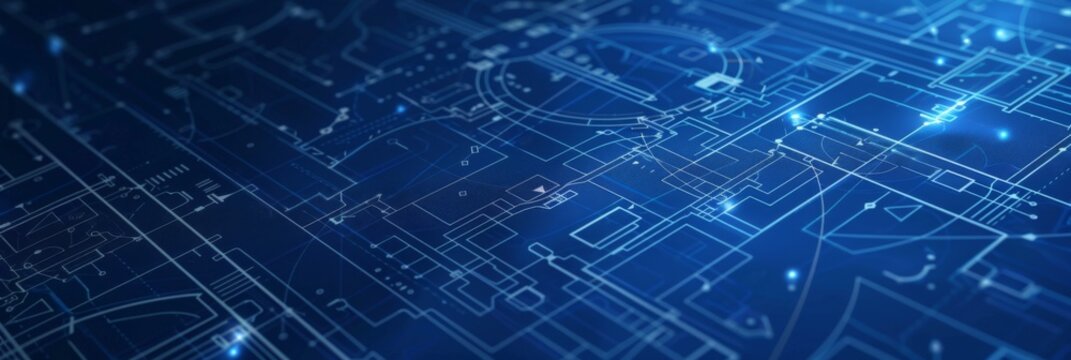 Abstract blueprint background texture. Engineering drawing. Parts for industrial construction