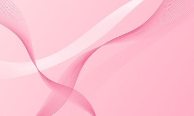 pink lines wave curves with smooth gradient abstract background