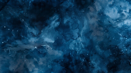 Close-up blue black galaxy stars