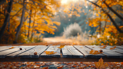 Autumnal Focus: A Photorealistic Journey into the Forest