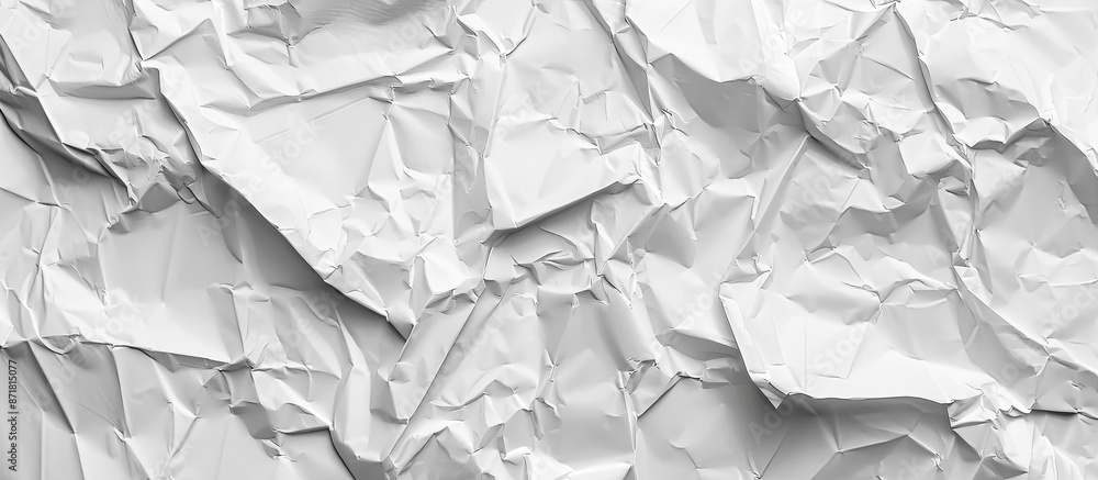 Poster texture of crumpled white paper with copy space image available.