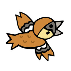 すずめ　イラスト