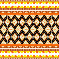 Ethnic seamless pattern geometric tribal
