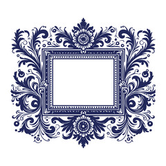 frame with floral ornament